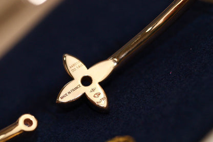 [vivabelle]IDYLLE PINK GOLD OPEN BRACELET DIAMOND PAVED