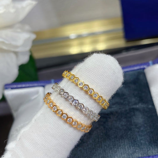 [vivabelle]BEE LOVE DIAMOND PAVED SMALL RING