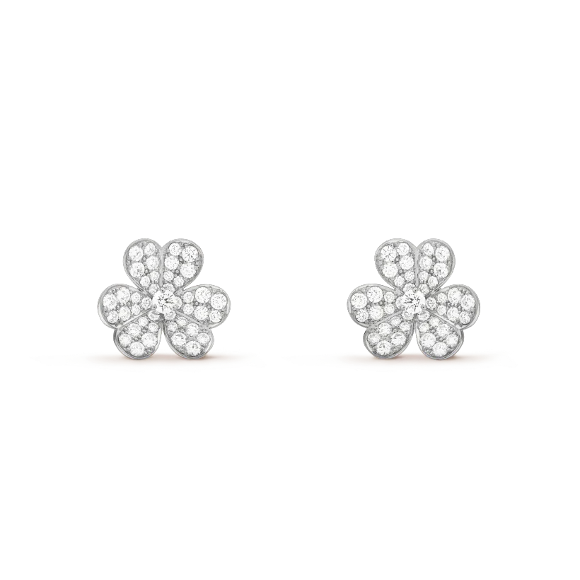 [vivabelle]CLOVER COMOS DIAMOND EARRINGS SILVER