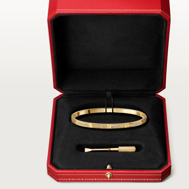 [vivabelle]LOVE BRACELET 3.65MM DIAMOND-PAVED