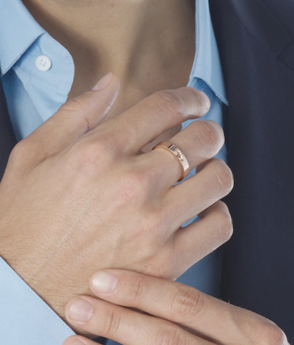 [vivabelle]ALLIANCE LIENS VIDENCE DIAMOND 4MM RING