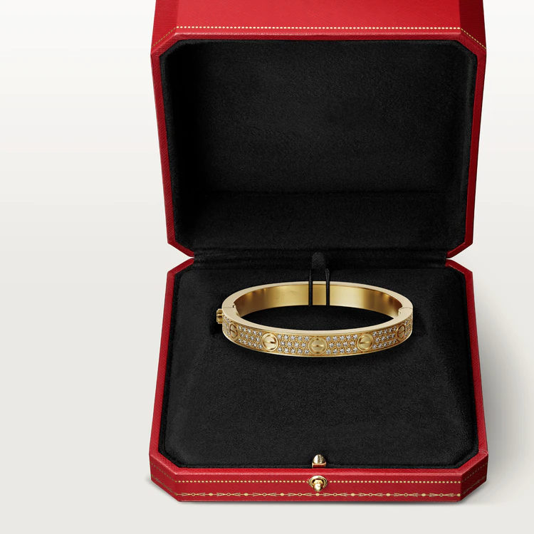 [vivabelle]LOVE BRACELET 6.1MM DIAMOND-PAVED