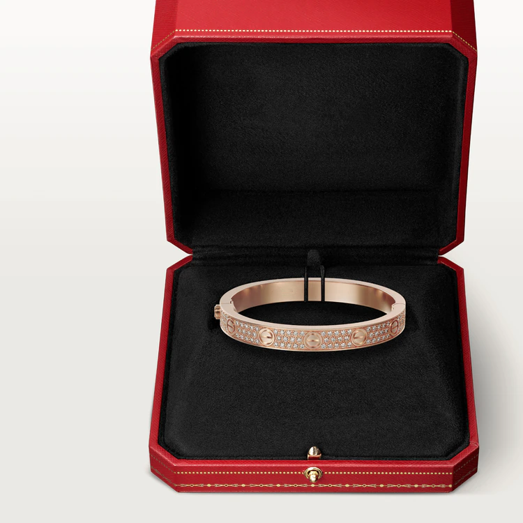 [vivabelle]LOVE BRACELET 6.1MM DIAMOND-PAVED