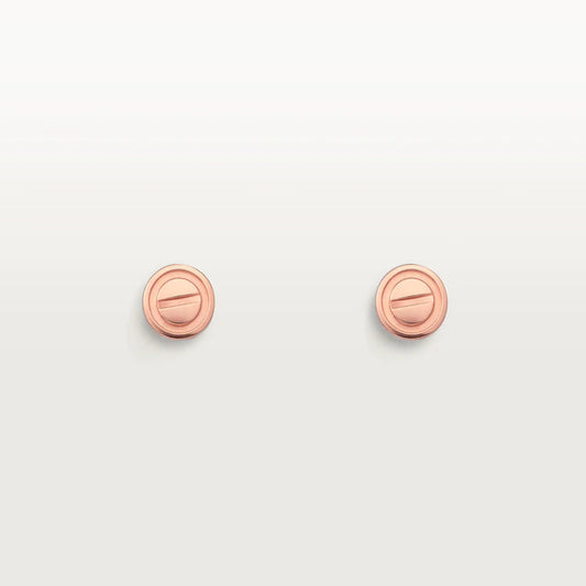 [vivabelle]LOVE EARRINGS PINK GOLD 10MM