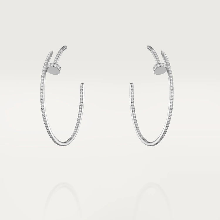 [vivabelle]JUSTE EARRINGS FULL DIAMONDS 1.8MM