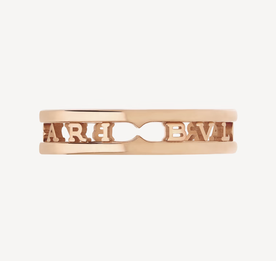 [vivabelle]ZERO 1 ONE-BAND WITH OPENWORK LOGO SPIRAL RING
