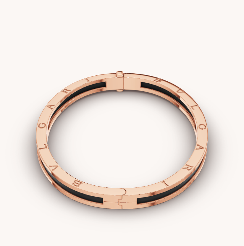 [vivabelle]ZERO 1 PINK GOLD WITH BLACK CERAMIC BRACELET