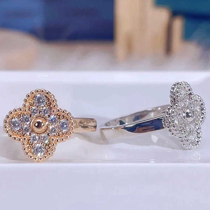 [vivabelle]CLOVER DIAMOND RING