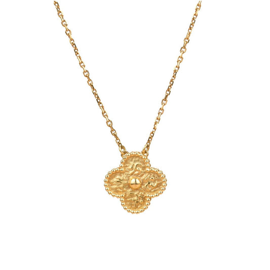 [vivabelle]CLOVER 15MM  BRONZING NECKLACE