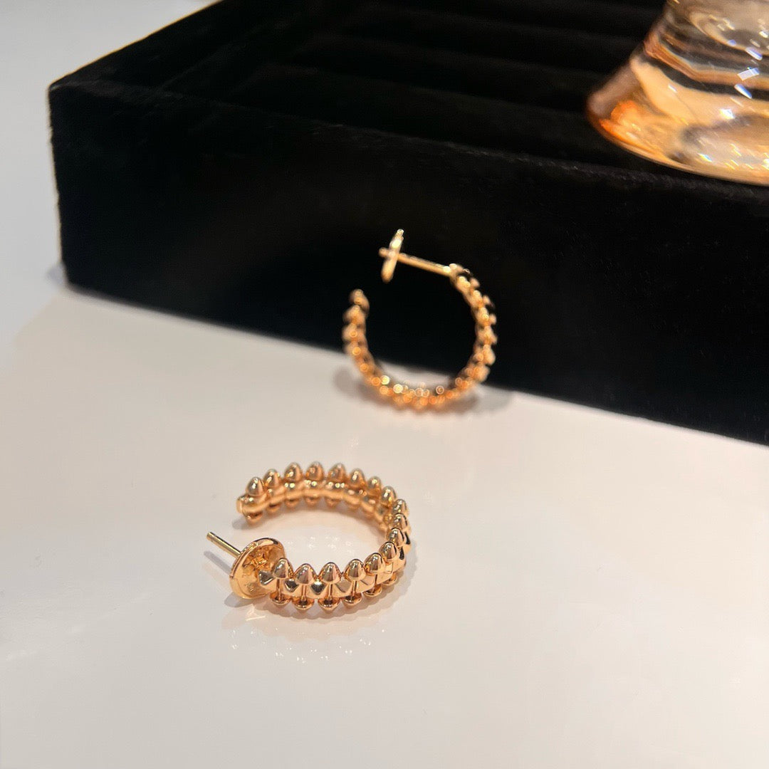 [vivabelle]CLASH SMALL HOOP EARRINGS