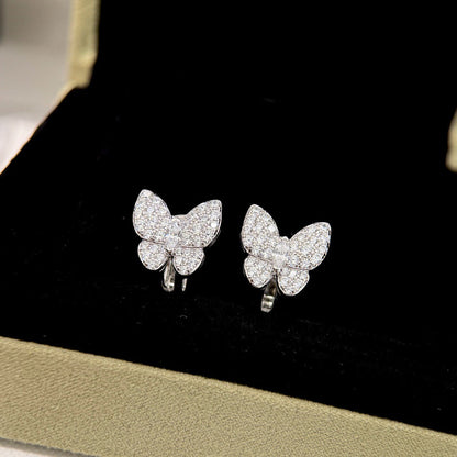 [vivabelle]BUTTERFLY ALL DIAMOND EARRINGS