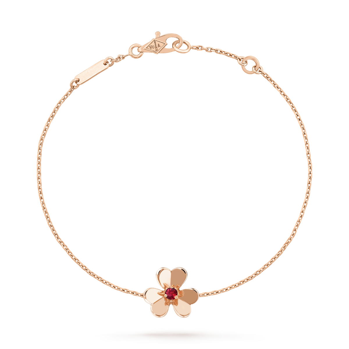 [vivabelle]FRIVOLE GOLD FLOWER PINK MALACHITE BRACELET