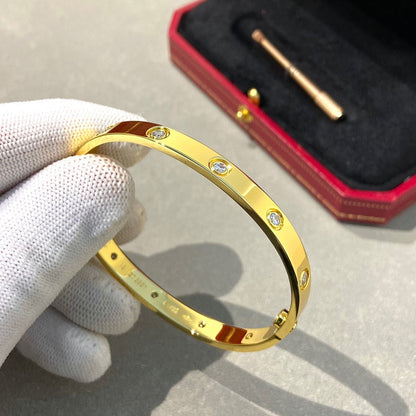 [vivabelle]LOVE BRACELET 6.1MM 10 DIAMONDS