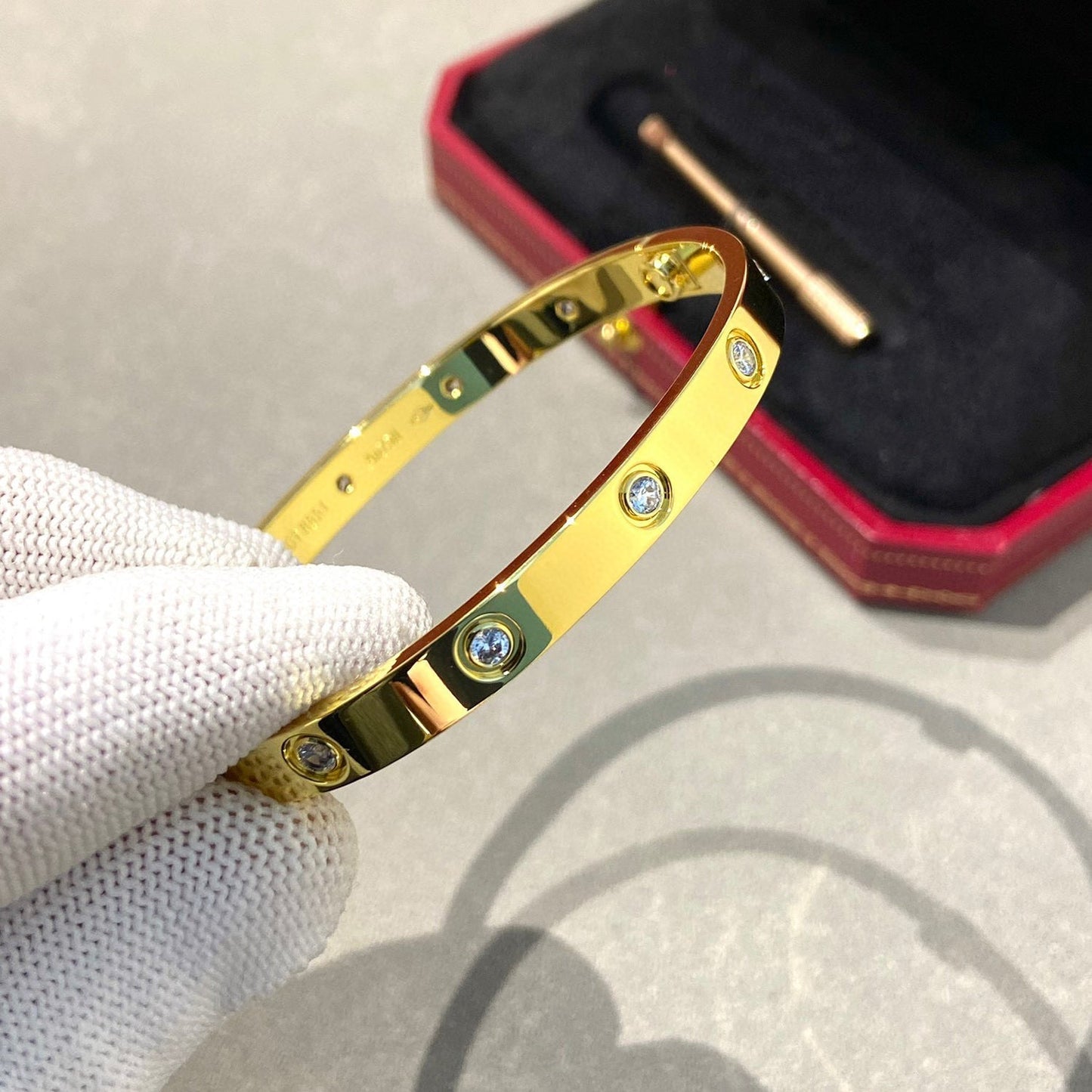[vivabelle]LOVE BRACELET 6.1MM 10 DIAMONDS