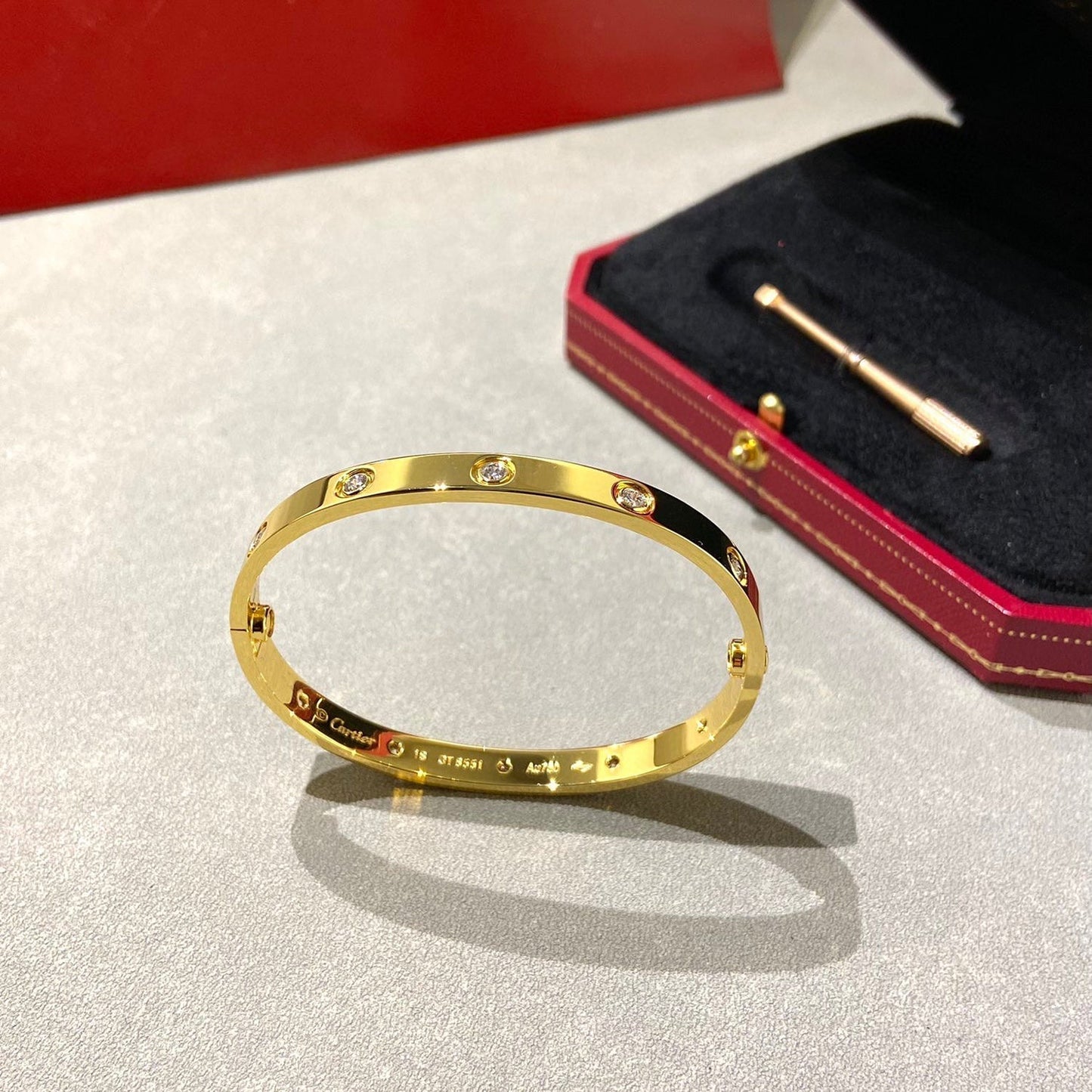 [vivabelle]LOVE BRACELET 6.1MM 10 DIAMONDS