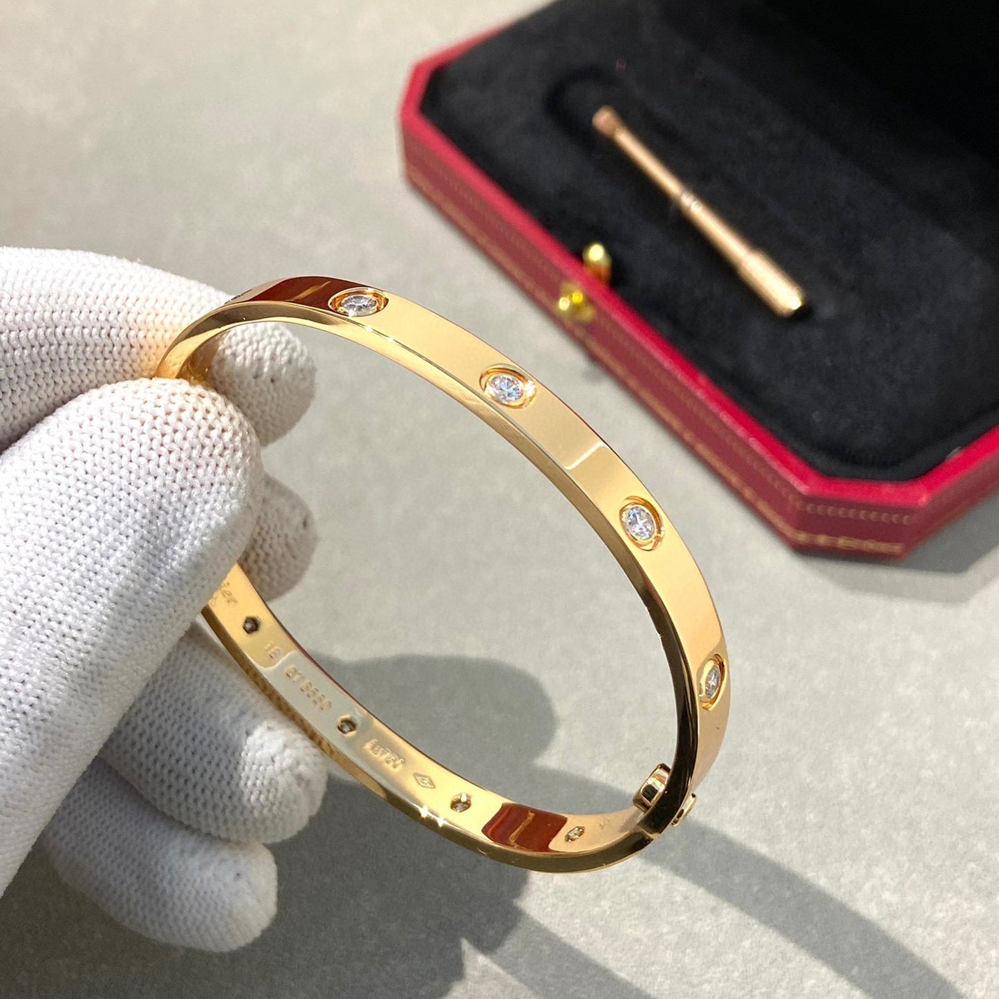 [vivabelle]LOVE BRACELET 6.1MM 10 DIAMONDS