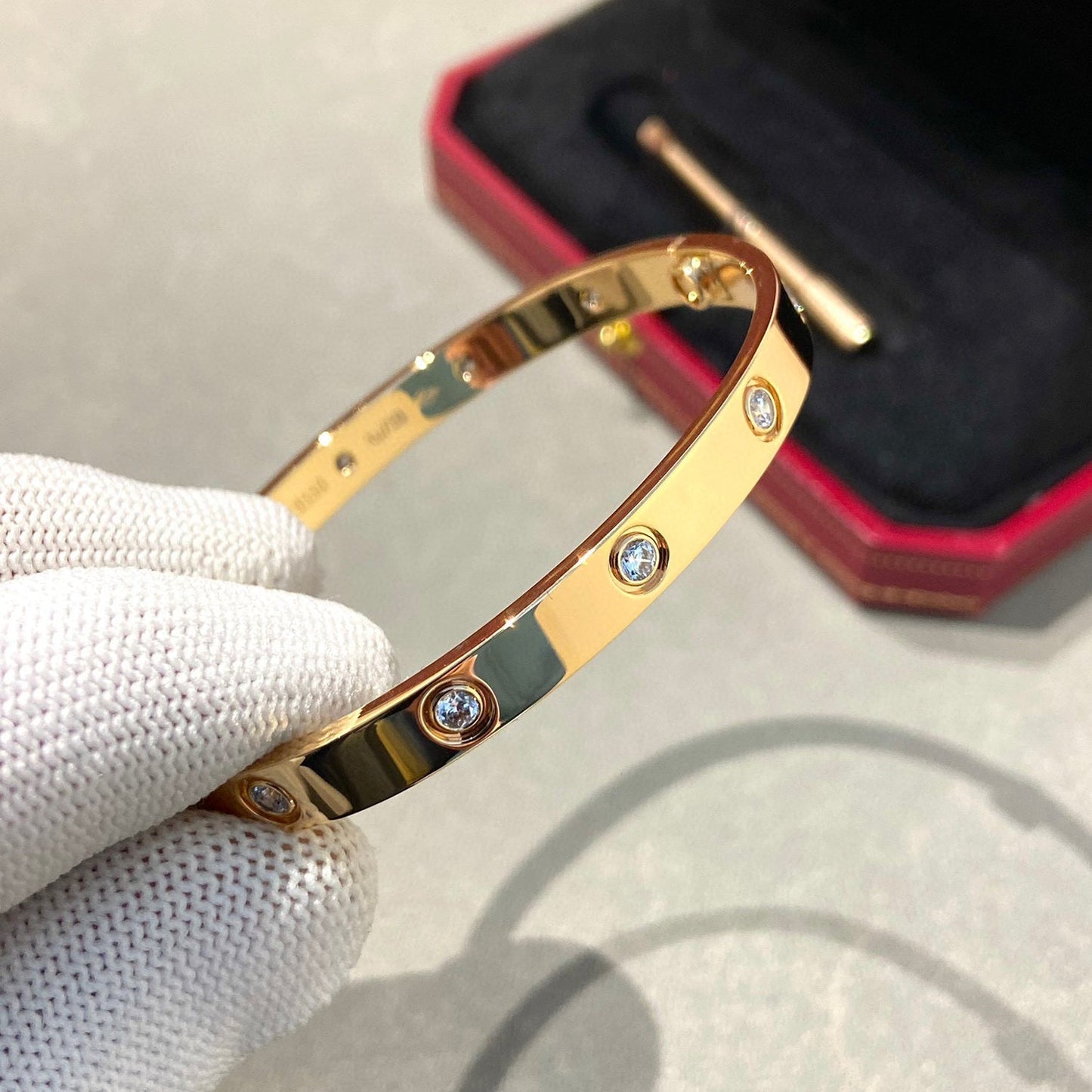 [vivabelle]LOVE BRACELET 6.1MM 10 DIAMONDS