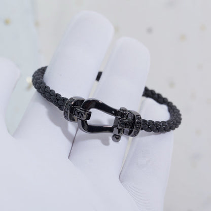 [vivabelle]FORCE LARGE SERIES HORSESHOE BLACK SAMURAI BRACELET