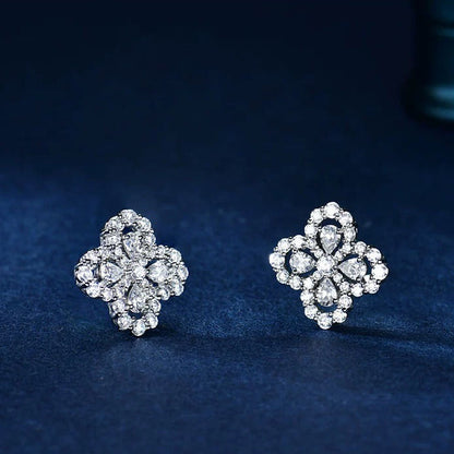 [vivabelle]LOOP EARRINGS FULL MOTIF DIAMOND 16MM