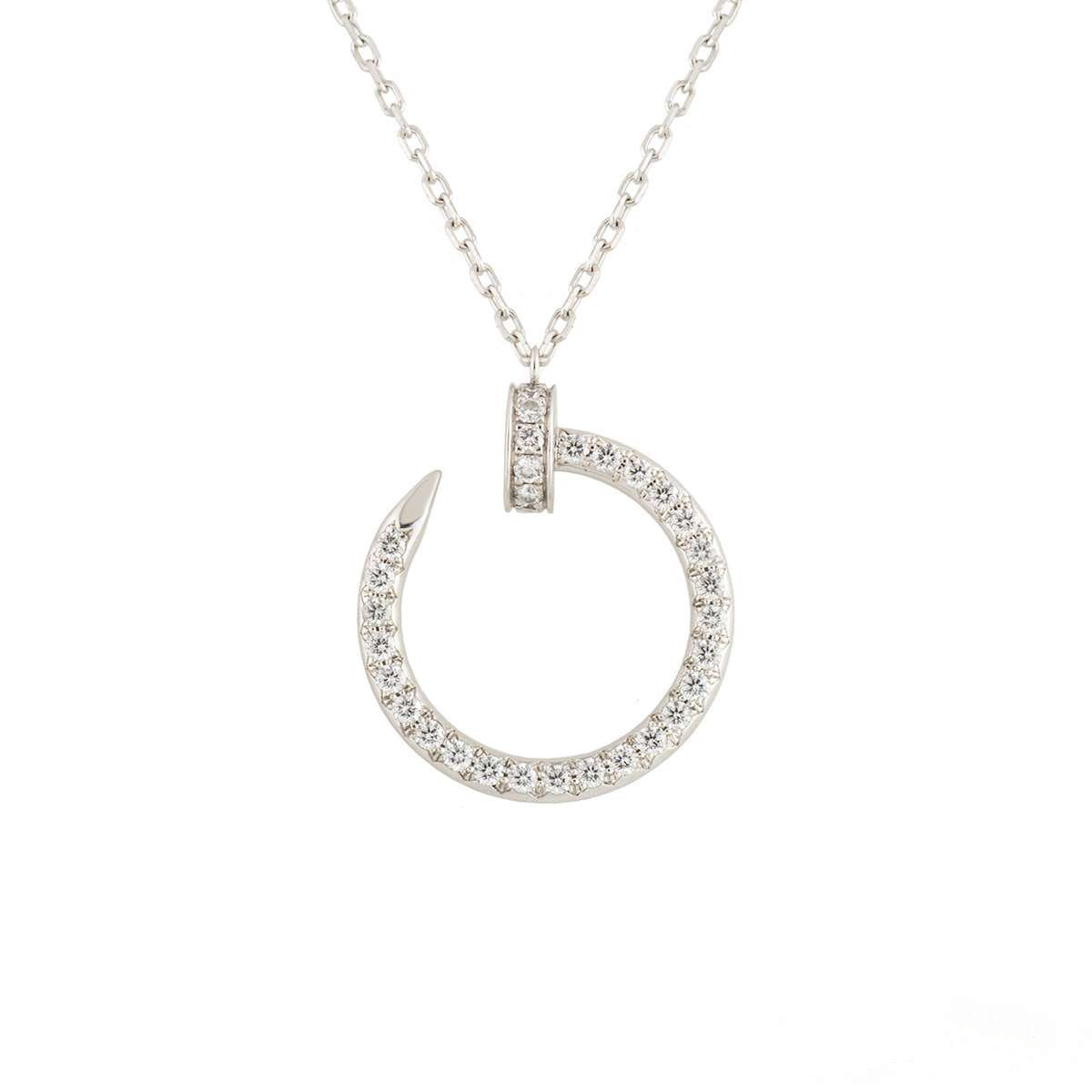 [vivabelle]JUSTE NECKLACE SILVER DIAMONDS