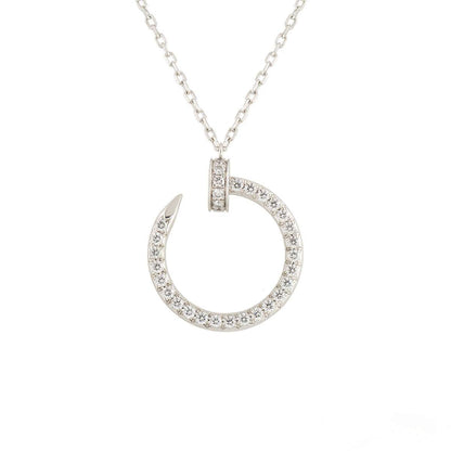 [vivabelle]JUSTE NECKLACE SILVER DIAMONDS