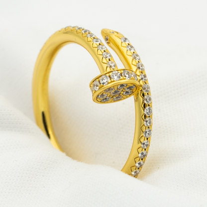 [vivabelle]JUSTE RING 1.8MM GOLD DIAMONDS