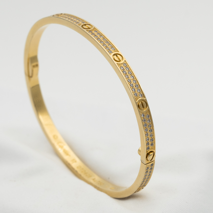[vivabelle]LOVE BRACELET 3.65MM DIAMOND-PAVED