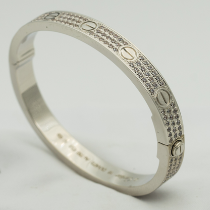 [vivabelle]LOVE BRACELET 6.1MM DIAMOND-PAVED