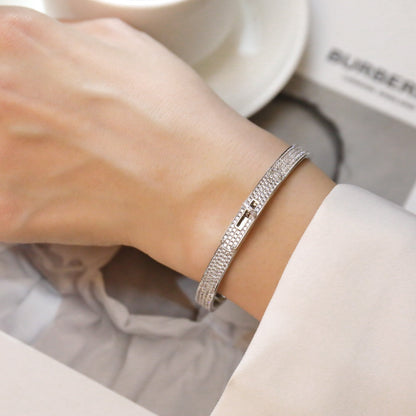[vivabelle]KELLY BRACELET DIAMOND PAVED