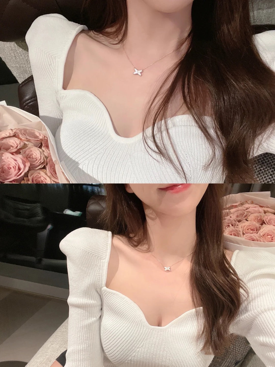 [vivabelle]JEUX DE NECKLACE 1 DIAMOND