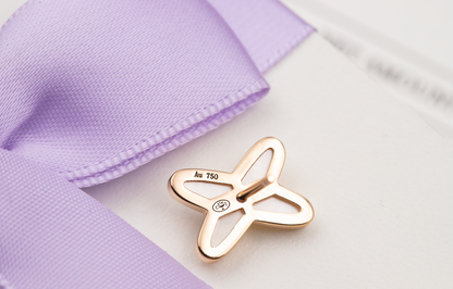 [vivabelle]JEUX DE WHITE MOP ROSE GOLD DIAMOND EARRINGS