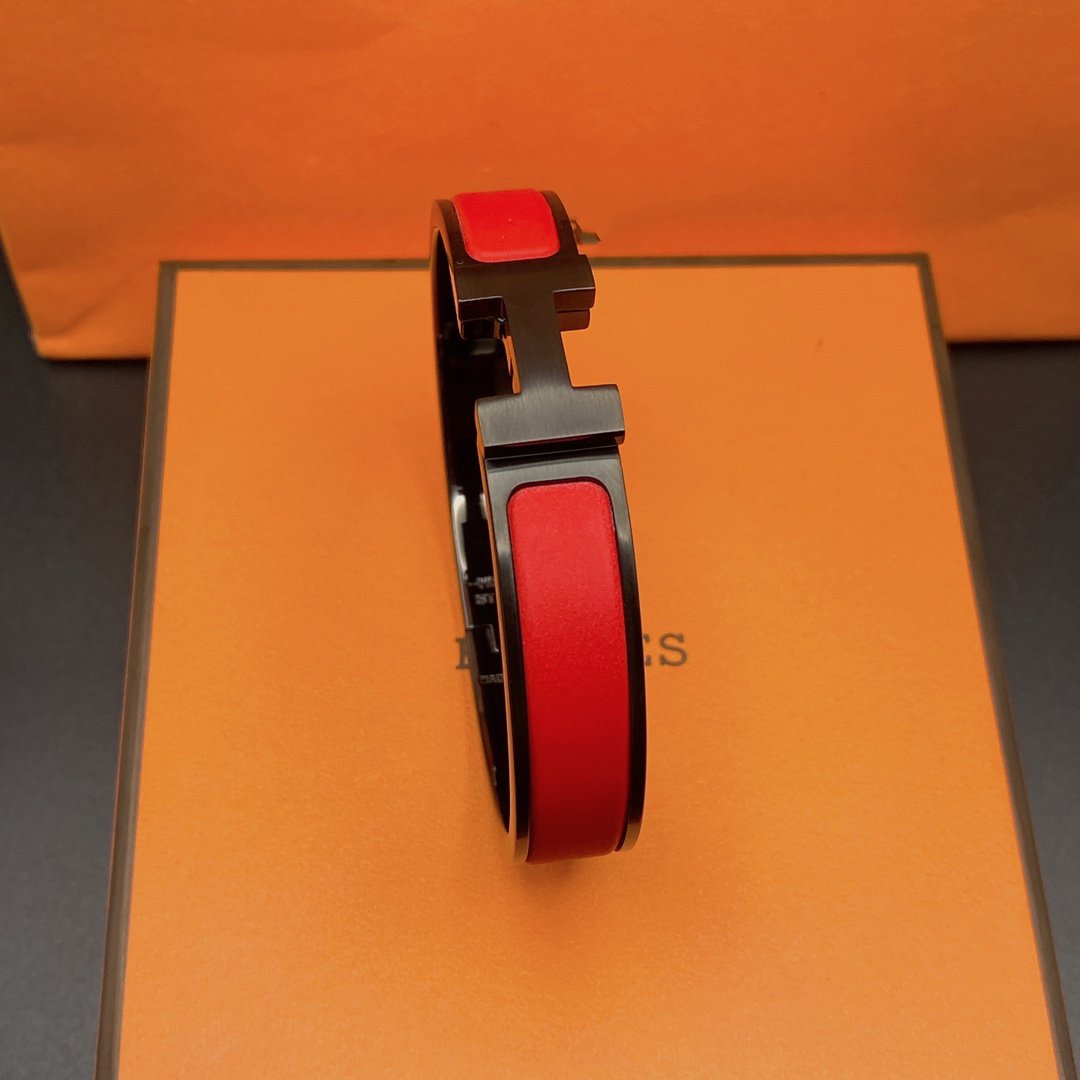 [vivabelle]CLIC HM SO BLACK RED BRACELET