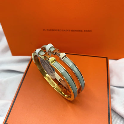 [vivabelle]CLASSIC HM CLIC GREEN 8MM ENAMEL BRACELET