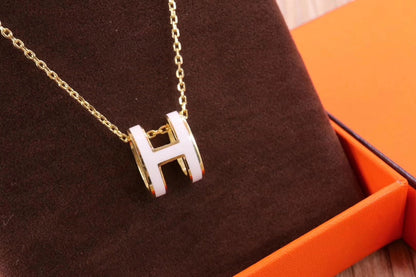 [vivabelle]HM CLIC YELLOW ENAMEL GOLD NECKLACE