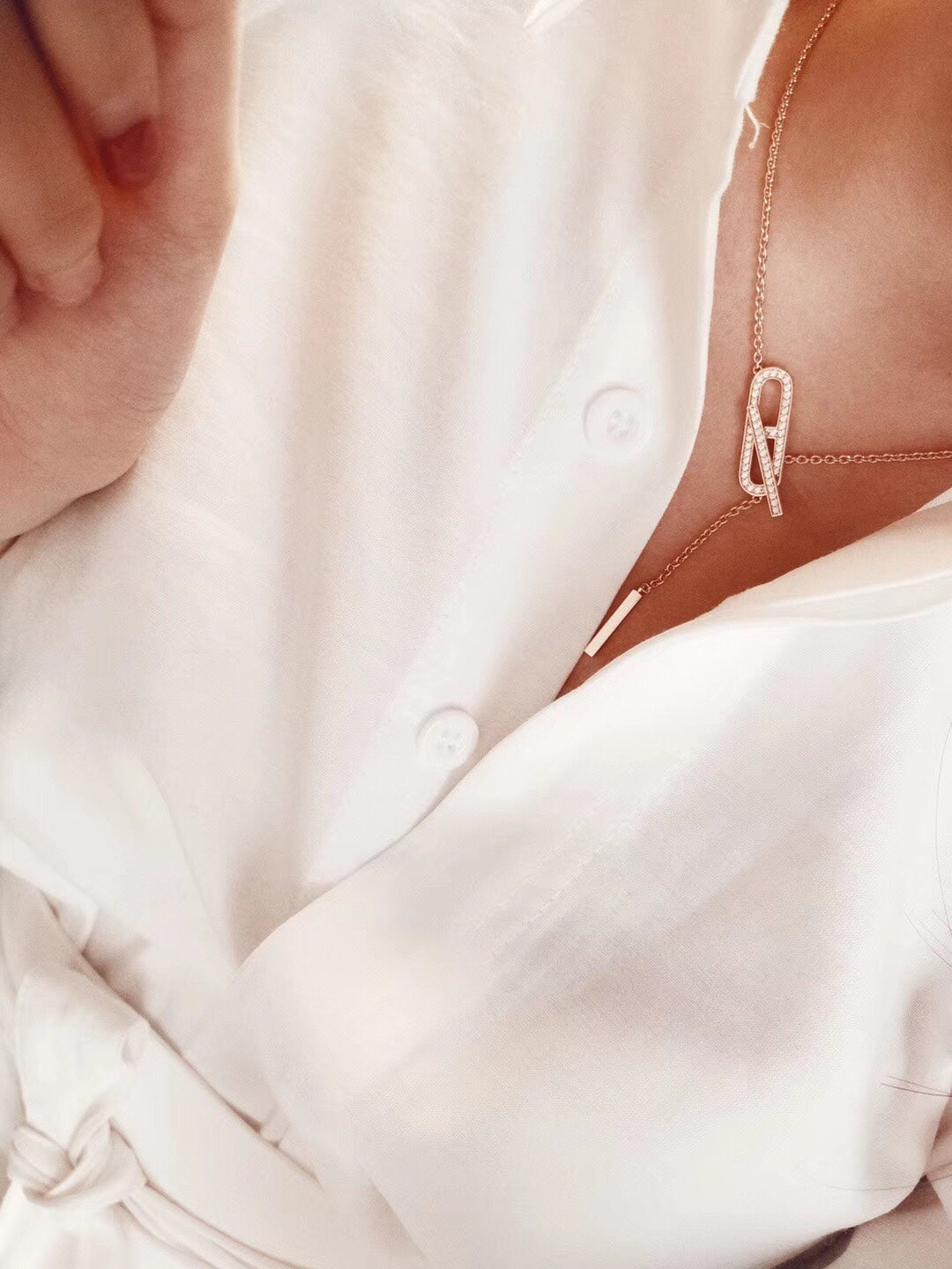 [vivabelle]HM FIRE PIG NOSE NECKLACE TRENDY STREET