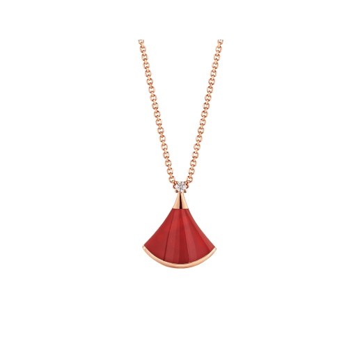[vivabelle]DREAM NECKLACE CARNELIAN 1 DIAMOND