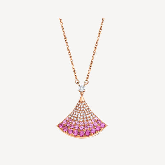 [vivabelle]DREAM NECKLACE PINK GOLD PINK DIAMOND
