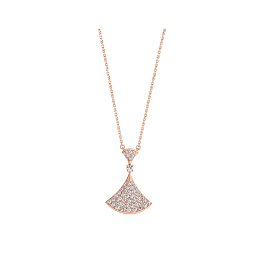 [vivabelle]DREAM NECKLACE PINK GOLD FULL DIAMOND