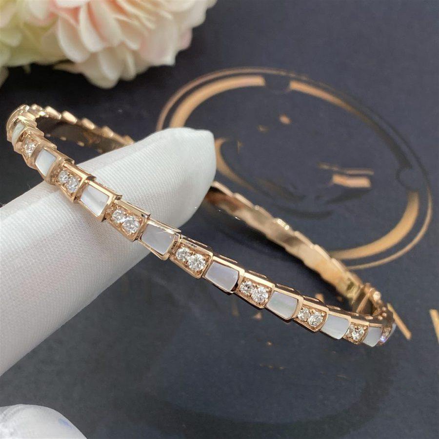[vivabelle]SERPENTI BRACELET PINK GOLD MOP DIAMOND