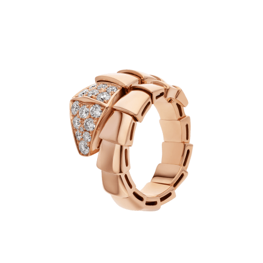 [vivabelle]SERPENTI RING PINK GOLD DIAMOND