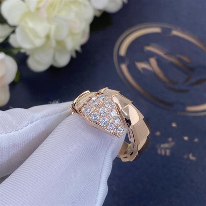 [vivabelle]SERPENTI RING PINK GOLD DIAMOND