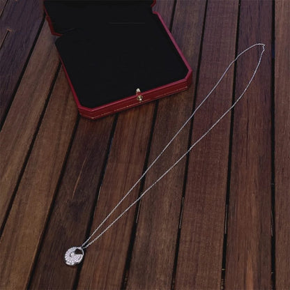 [vivabelle]AMULETTE SILVER FULL DIAMOND NECKLACE