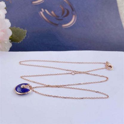 [vivabelle]AMULETTE ROSE GOLD AGATE NECKLACE