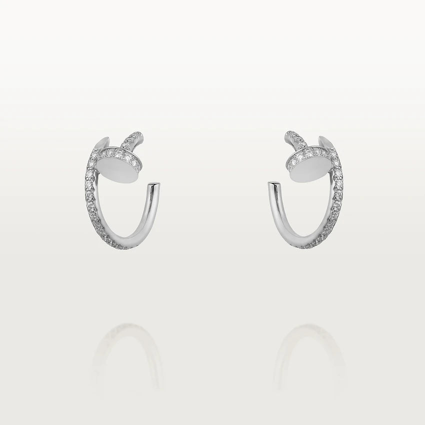 [vivabelle]JUSTE EARRINGS 12.75MM SILVER DIAMOND