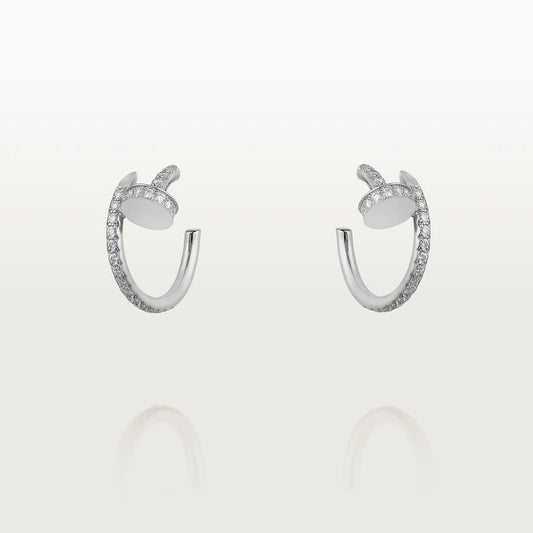 [vivabelle]JUSTE EARRINGS 12.75MM SILVER DIAMOND