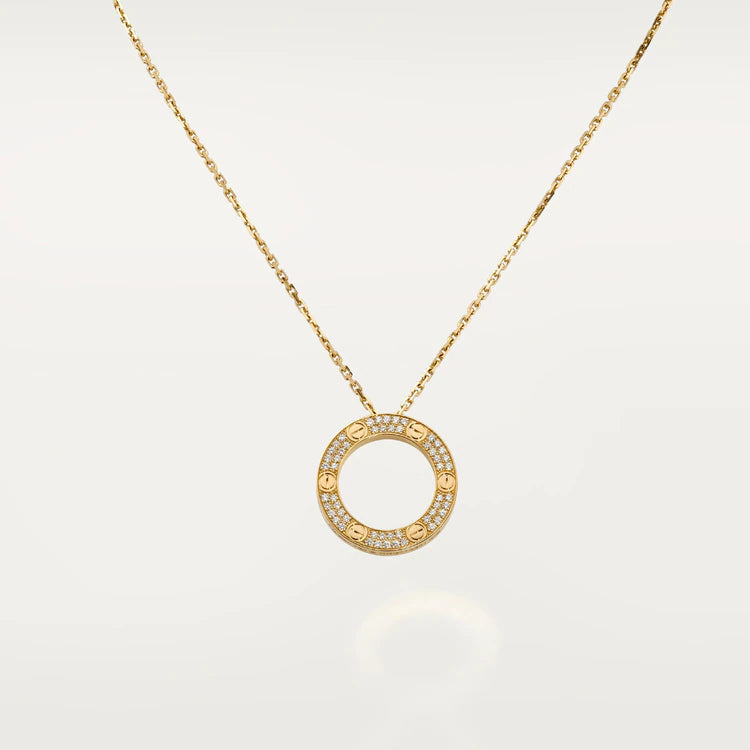 [vivabelle]LOVE NECKLACE ADJUSTABLE ROSE GOLD