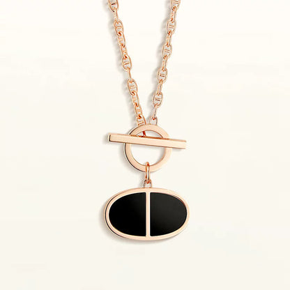 [vivabelle]CHAINE VERSO BLACK CERAMIC NECKLACE