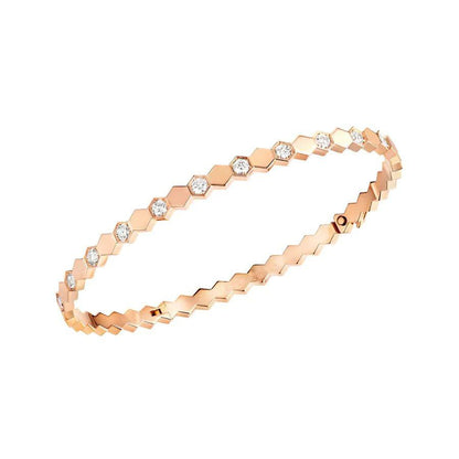 [vivabelle]BEE LOVE PINK GOLD DIAMOND BRACELET
