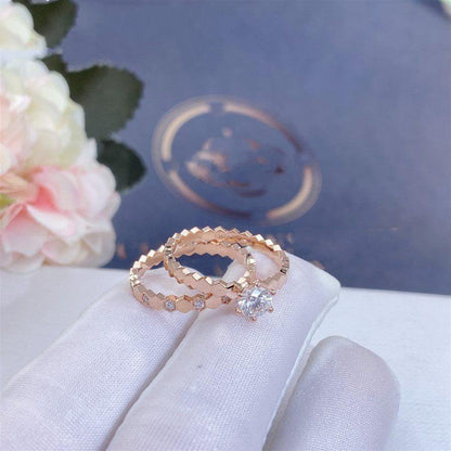 [vivabelle]BEE LOVE RING PINK GOLD DIAMOND