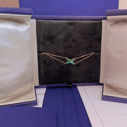 [vivabelle]JEUX BRACELET MALACHITE PINK GOLD 1 DIAMOND